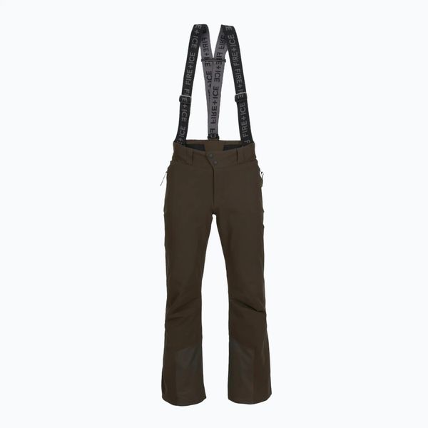 Spodnie narciarskie męskie BOGNER FIRE+ICE Scott 3. Brązowe spodnie materiałowe męskie bez wzorów, z materiału, klasyczne. Za 1,469.00 zł.