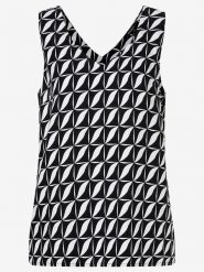 More & More Bluzka w kolorze czarno-białym rozmiar: 40. Białe bluzki damskie MORE & MORE, bez wzorów, bez kołnierzyka, bez ramiączek. Za 87.40 zł.