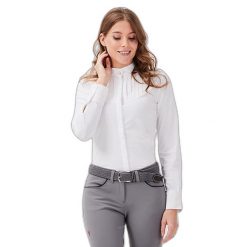 Damska koszulka jeździecka na zawody Gaze Jacandra. Białe t-shirty damskie GAZE, l, bez wzorów, z bawełny, bez kołnierzyka. Za 616.40 zł.