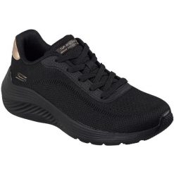 Buty sportowe damskie Skechers Bobs Squad Waves current Look. Czarne obuwie treningowe damskie Skechers, na fitness i siłownię. Za 390.00 zł.