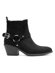 C M Paris Botki w kolorze czarnym rozmiar: 36. Czarne botki damskie C M Paris, eleganckie, bez obcasa, bez zapięcia. Za 152.99 zł.