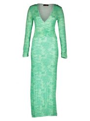 Miss goodlife Sukienka "Green Jungle" w kolorze zielonym rozmiar: XS. Zielone sukienki damskie miss goodlife, xs, bez wzorów, z bawełny, bez kołnierzyka, bez ramiączek, maxi. Za 217.99 zł.