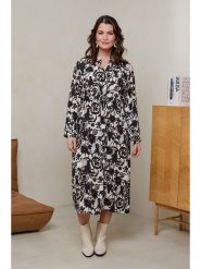 Curvy Lady Sukienka w kolorze czarno-białym rozmiar: 48/50. Białe sukienki damskie Curvy Lady, na co dzień, bez wzorów, z wiskozy, klasyczne, bez kołnierzyka, bez ramiączek, maxi, proste. Za 105.14 zł.