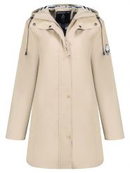 Geographical Norway Parka "Carrie" w kolorze beżowym rozmiar: XXL. Brązowe parki damskie Geographical Norway, xxl, z aplikacjami. Za 228.38 zł.
