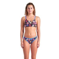 Strój Kąpielowy Damski Arena Donuts Bikini Bandeau. Fioletowe bikini damskie Arena, bez wzorów. Za 259.99 zł.