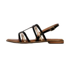 Sandały GEOX D SOZY PLUS Brąz. Sandały damskie Geox, bez wzorów, ze skóry, bez obcasa. Za 330.99 zł.