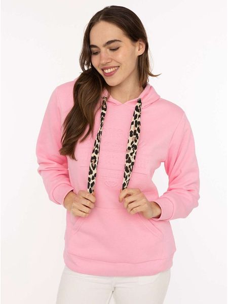 Zwillingsherz Bluza "Strong Soul" w kolorze różowym rozmiar: S/M. Różowe bluzy z kapturem damskie Zwillingsherz, m. Za 201.08 zł.