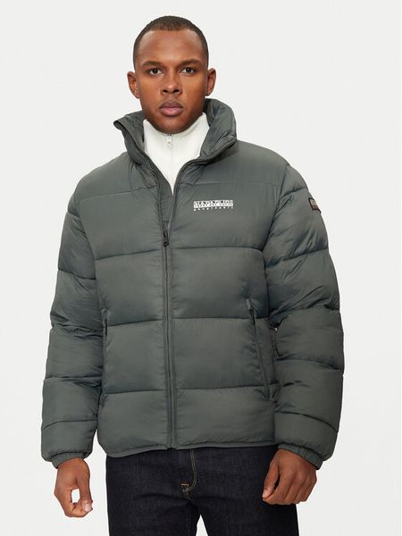 Napapijri Kurtka zimowa A-Suomi NP0A4GJF Zielony Regular Fit. Zielone kurtki męskie Napapijri, na zimę, m, bez wzorów, z syntetyku, bez kaptura. Za 609.99 zł.