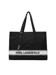 KARL LAGERFELD Torebka B1M46078 Czarny. Czarne torebki klasyczne damskie Karl Lagerfeld, bez wzorów, z materiału, bez dodatków. Za 429.99 zł.