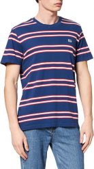 LEE BASIC STRIPE TEE MĘSKI T-SHIRT REGULAR FIT WASHED BLUE L61LEELR 112113934. Niebieskie t-shirty męskie Lee, l, bez wzorów, bez kołnierzyka. Za 69.99 zł.