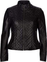 7eleven Skórzana kurtka "Luise" w kolorze czarnym rozmiar: 42. Czarne kurtki damskie 7eleven, bez wzorów, z materiału, bez kaptura. Za 348.90 zł.