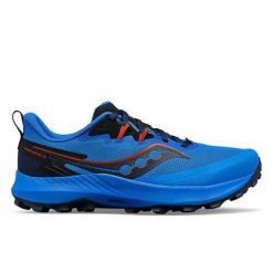 Buty do biegania męskie Saucony Peregrine 14. Niebieskie obuwie do biegania damskie Saucony. W wyprzedaży za 623.80 zł.