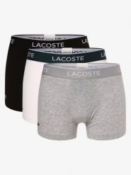 Lacoste Obcisłe bokserki pakowane po 3 szt. Mężczyźni Bawełna szary|czarny, XXL. Czarne bokserki męskie Lacoste, bez wzorów, z bawełny. Za 209.95 zł.