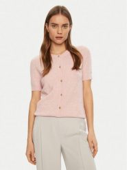 Tommy Hilfiger Kardigan WW0WW43958 Różowy Regular Fit. Czerwone kardigany damskie Tommy Hilfiger, m, bez wzorów, z syntetyku. Za 399.99 zł.