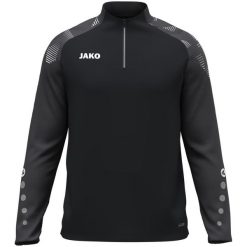Koszulka z półzamkiem Jako Sonic. Czarne t-shirty damskie Jako, l, bez wzorów, z elastanu, bez kołnierzyka. Za 288.50 zł.