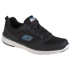 Buty do chodzenia męskie Skechers Mens Flex Advantage 30. Czarne buty fitness męskie Skechers, z materiału, bez zapięcia, trekkingowe. W wyprzedaży za 199.00 zł.