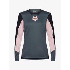Bluza rowerowa damska Fox Defend LS Jersey Creation. Niebieskie bluzy bez kaptura damskie FOX, z jersey. Za 313.49 zł.