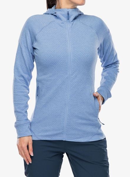 Bluza rozpinana damska Rab Nexus Hoody. Niebieskie bluzy z kapturem damskie RAB, m, z elastanu. Za 431.19 zł.