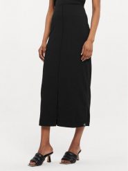 Calvin Klein Jeans Spódnica midi J20J223144 Czarny Regular Fit. Czarne spódniczki damskie Calvin Klein Jeans, xs, bez wzorów, z jeansu, midi. Za 299.99 zł.