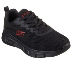 Buty sportowe męskie Skechers Bobs B Flex Chill. Czarne buty sportowe na co dzień męskie Skechers, z materiału, bez zapięcia, trekkingowe. Za 311.00 zł.