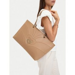 Torebka Eva Minge. Brązowe torebki klasyczne damskie Eva Minge, bez wzorów, bez dodatków. Za 299.99 zł.