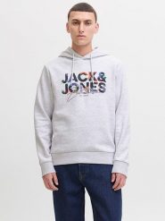 Jack & Jones Bluza "Geplas" w kolorze szarym rozmiar: M. Szare bluzy z kapturem męskie Jack & Jones, m. Za 118.01 zł.