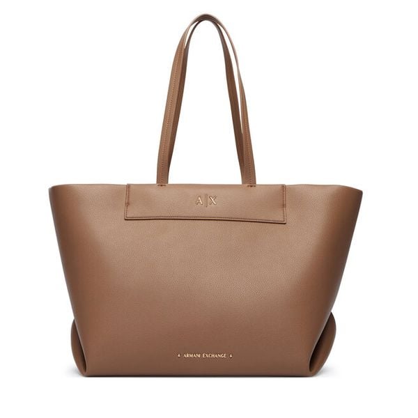 Torebka Armani Exchange. Brązowe torebki klasyczne damskie Armani Exchange, bez wzorów, bez dodatków. Za 754.99 zł.