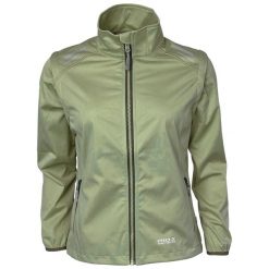 Damska wodoodporna kurtka softshell Pro-X Elements Hellen. Zielone kurtki softshell damskie PRO-X ELEMENTS, bez wzorów, z softshellu, bez kaptura. Za 446.50 zł.