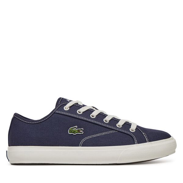 Tenisówki Lacoste. Niebieskie trampki i tenisówki męskie Lacoste, bez wzorów, bez zapięcia. Za 299.99 zł.