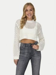 ONLY Sweter Milla 15300575 Écru Regular Fit. Swetry klasyczne damskie Only, s, z syntetyku, bez kołnierzyka. Za 109.99 zł.