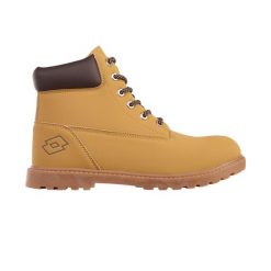 Buty męskie Lotto Maemoore Mid. Brązowe buty trekkingowe męskie Lotto, na jesień, z gumy, bez zapięcia, outdoorowe. Za 216.96 zł.