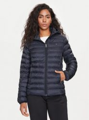 Tommy Hilfiger Kurtka przejściowa Global Stripe WW0WW42046 Granatowy Regular Fit. Niebieskie kurtki damskie Tommy Hilfiger, s, bez wzorów, z syntetyku, bez kaptura. Za 539.99 zł.