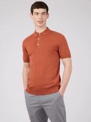 Ben Sherman Koszulka polo w kolorze pomarańczowym rozmiar: M. Pomarańczowe koszulki polo męskie Ben Sherman, m, bez wzorów, z bawełny, bez ramiączek. Za 158.84 zł.