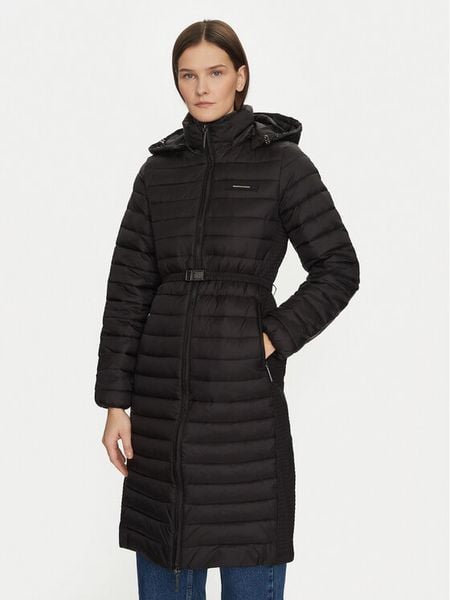 Calvin Klein Kurtka zimowa K20K207732 Czarny Slim Fit. Czarne kurtki damskie CALVIN KLEIN, na zimę, l, bez wzorów, z syntetyku, bez kaptura. Za 659.99 zł.