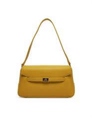 Elisabetta Franchi Torebka BS01A51E2 DC6 Żółty. Żółte torebki klasyczne damskie Elisabetta Franchi, bez wzorów, ze skóry, bez dodatków. Za 959.99 zł.