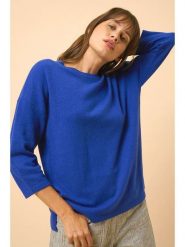 Just Cashmere Kaszmirowy sweter "Clatt" w kolorze niebieskim rozmiar: L. Niebieskie swetry klasyczne damskie Just Cashmere, l, z kaszmiru, bez kołnierzyka. Za 385.95 zł.