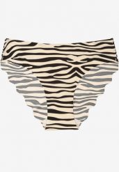 Beżowo-Czarne Bezszwowe Majtki Figi Silurisse. Brązowe figi damskie Born2be, plus size, bez wzorów. Za 9.99 zł.