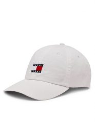 Tommy Jeans Czapka z daszkiem Heritage AW0AW15848 Biały. Białe czapki z daszkiem damskie Tommy Jeans, bez wzorów, z bawełny. Za 119.99 zł.