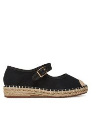 DeeZee Espadryle Q88-512-1 Czarny. Czarne espadryle damskie DeeZee, bez wzorów, z materiału, bez obcasa. Za 83.99 zł.