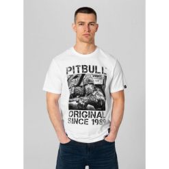 Koszulka bawełniana sportowy t-shirt dla dorosłych Drive. Białe t-shirty męskie PITBULL, m, bez wzorów, z bawełny, bez kołnierzyka. Za 89.00 zł.
