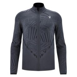 Bluza zapinana na zamek błyskawiczny Macron Run FCE Marin. Szare bluzy bez kaptura męskie Macron, l, z lycry. Za 362.00 zł.
