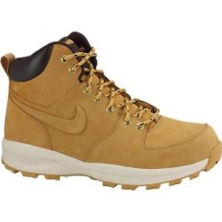 Brązowe Buty zimowe Nike Manoa Leather 454350-700. Brązowe buty sportowe na co dzień męskie Nike, na zimę, z gumy, bez zapięcia, trekkingowe. W wyprzedaży za 429.00 zł.
