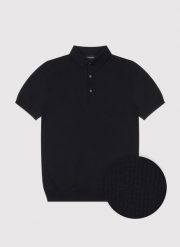 PAKO LORENTE – Czarny t-shirt polo. Czarne koszulki polo męskie Pako Lorente, m, bez wzorów, z poliesteru, bez ramiączek. Za 99.99 zł.