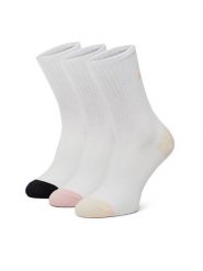 DC Skarpety długie AS_DC_03W_SS25 (3-PACK) Biały. Białe skarpetki damskie DC, bez wzorów, z bawełny. Za 44.99 zł.