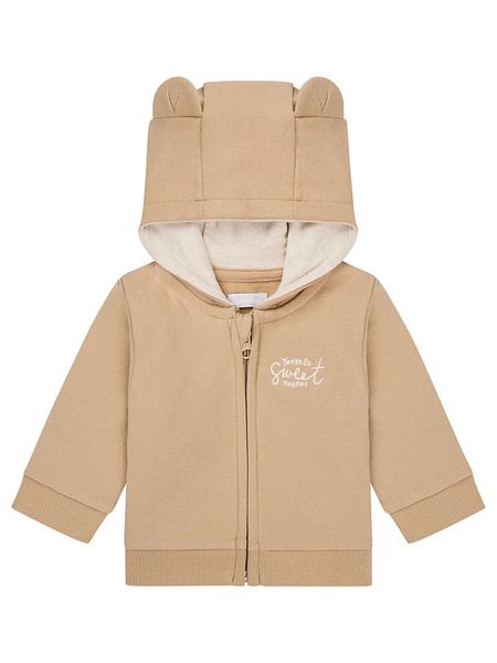 Noppies Bluza "Osage" w kolorze beżowym rozmiar: 68. Brązowe bluzy i bluzki niemowlęce Noppies, z aplikacjami, z jeansu, bez ramiączek, bez kaptura. Za 110.04 zł.