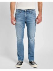 LEE MĘSKIE SPODNIE JEANSOWE DAREN ZIP FLY MARINE BLUE 112355808 L707016874. Niebieskie spodnie materiałowe męskie Lee, bez wzorów, z jeansu, marine. Za 229.99 zł.