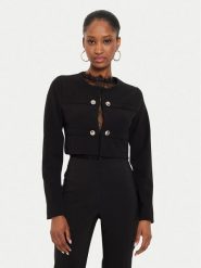 Rinascimento Marynarka CFC0119876003 Czarny Regular Fit. Czarne marynarki i żakiety damskie RINASCIMENTO, m, bez wzorów, z syntetyku. Za 219.99 zł.