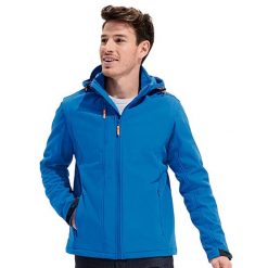 Kurtka Transformer Soft Shell Dla Dorosłych Unisex. Niebieskie kurtki męskie SOL'S, m, bez wzorów, sportowe, bez kaptura. Za 425.99 zł.