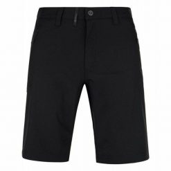 Męskie spodenki outdooroowe Kilpi MORTON-M. Czarne szorty męskie Kilpi, bez wzorów, z materiału. Za 141.00 zł.