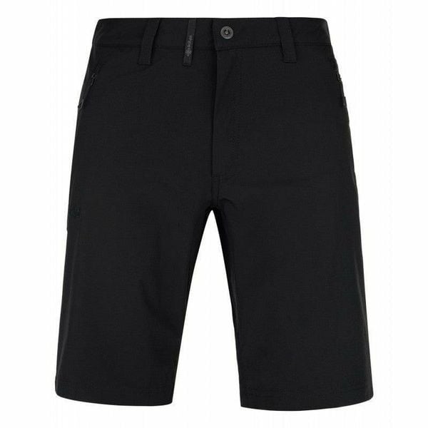 Męskie spodenki outdooroowe Kilpi MORTON-M. Czarne szorty męskie Kilpi, bez wzorów, z materiału. Za 141.00 zł.